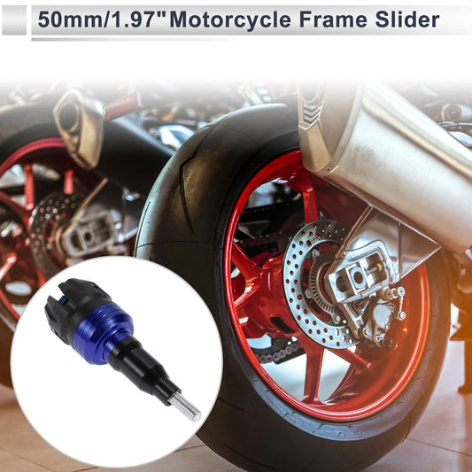 12mm Aluminum Alloy Plastic Slider Frame Bolt Blue for Make Model