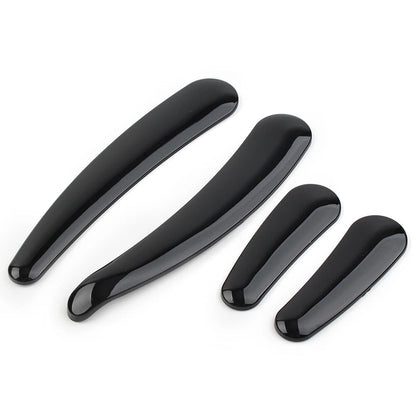 4 Pcs Curved Swingarm Frame Inserts for Harley Softail 2008-2023 Black