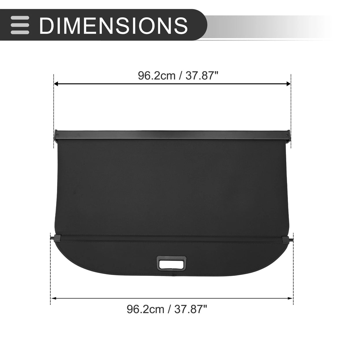 Retractable Cargo Cover for BMW X1 F48 (2016-2021) Gloss Black