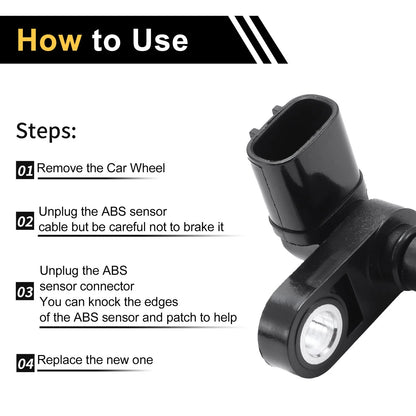 ABS Wheel Speed Sensor for Toyota 4Runner 2003-2022 (2 x Sensors)