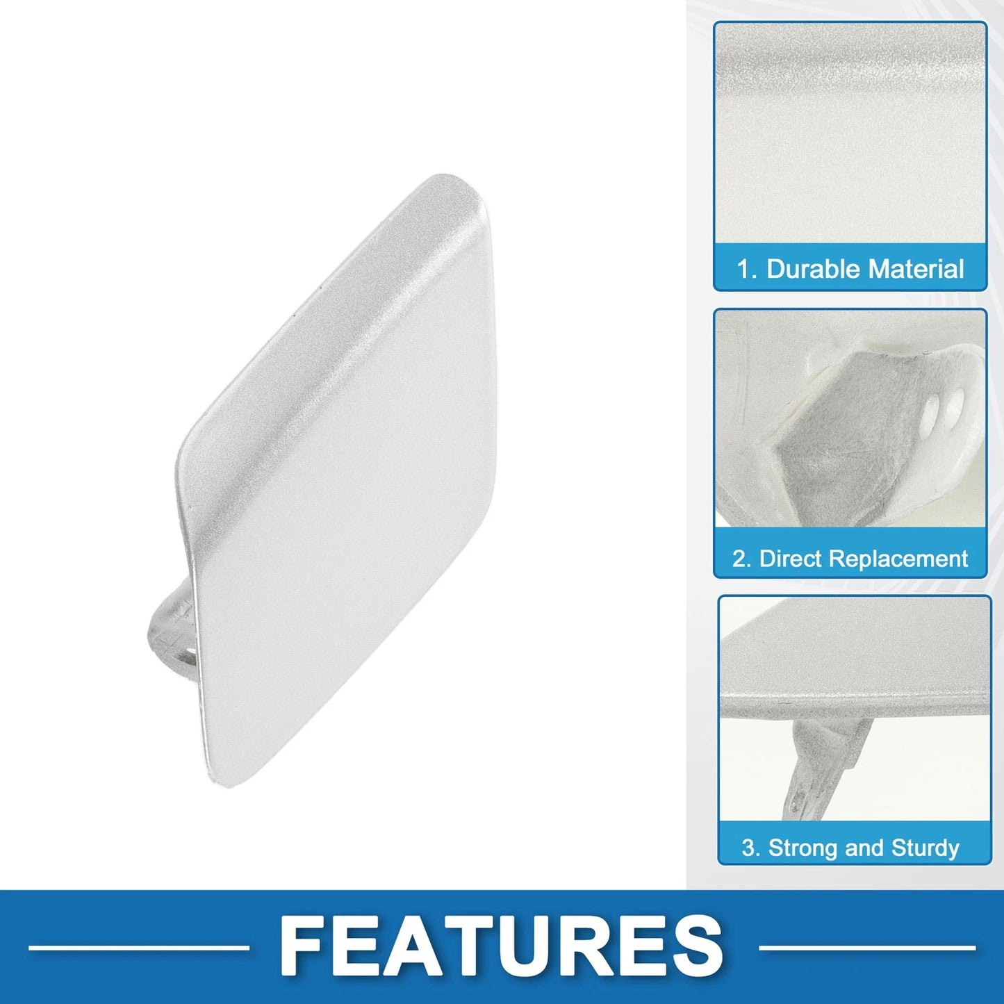 Front Left Washer Nozzle Cover for BMW 428i (2014-2016) Silver Tone