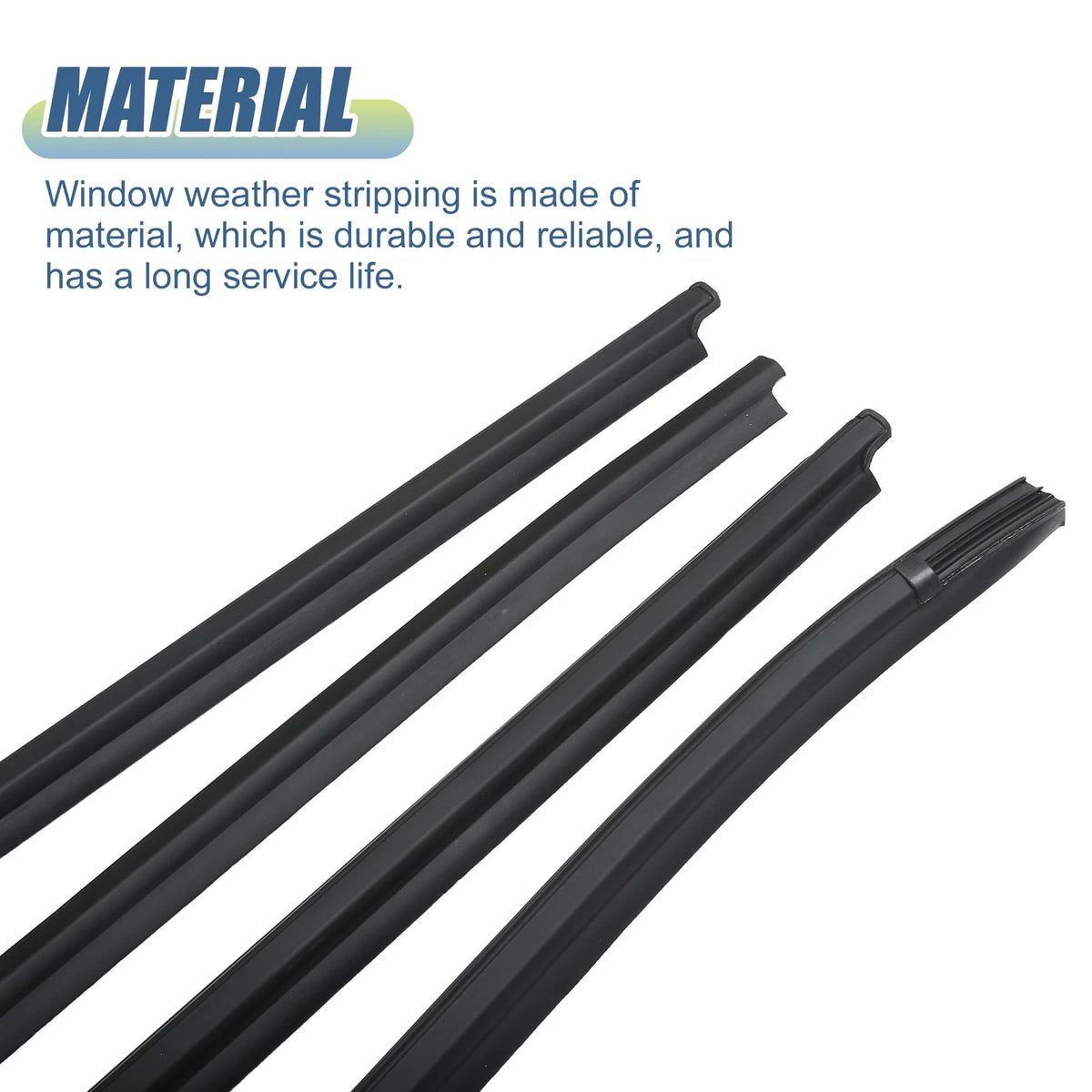 4 x Window Glass Seals for Toyota Hilux SR5/Vigo (2005-2015)