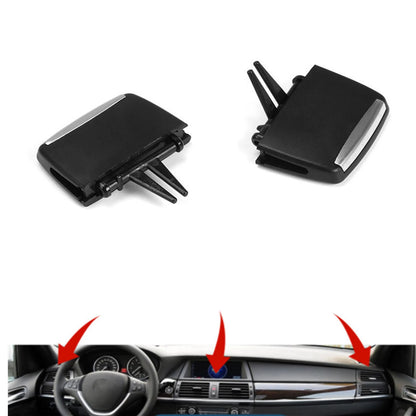 4 x Black Front Air Conditioner Vent Outlet Tab Clips for BMW X5 E70 X6 E71 (2007-2013)