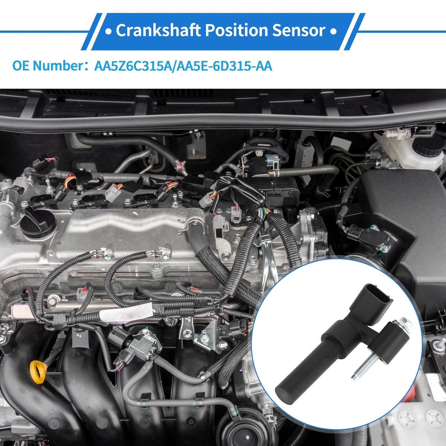 Crankshaft Position Sensor for Ford Edge Mk2 3.5 (2014)