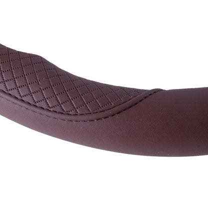 15" Universal PU Leather Car Steering Wheel Cover for Auto Accessory