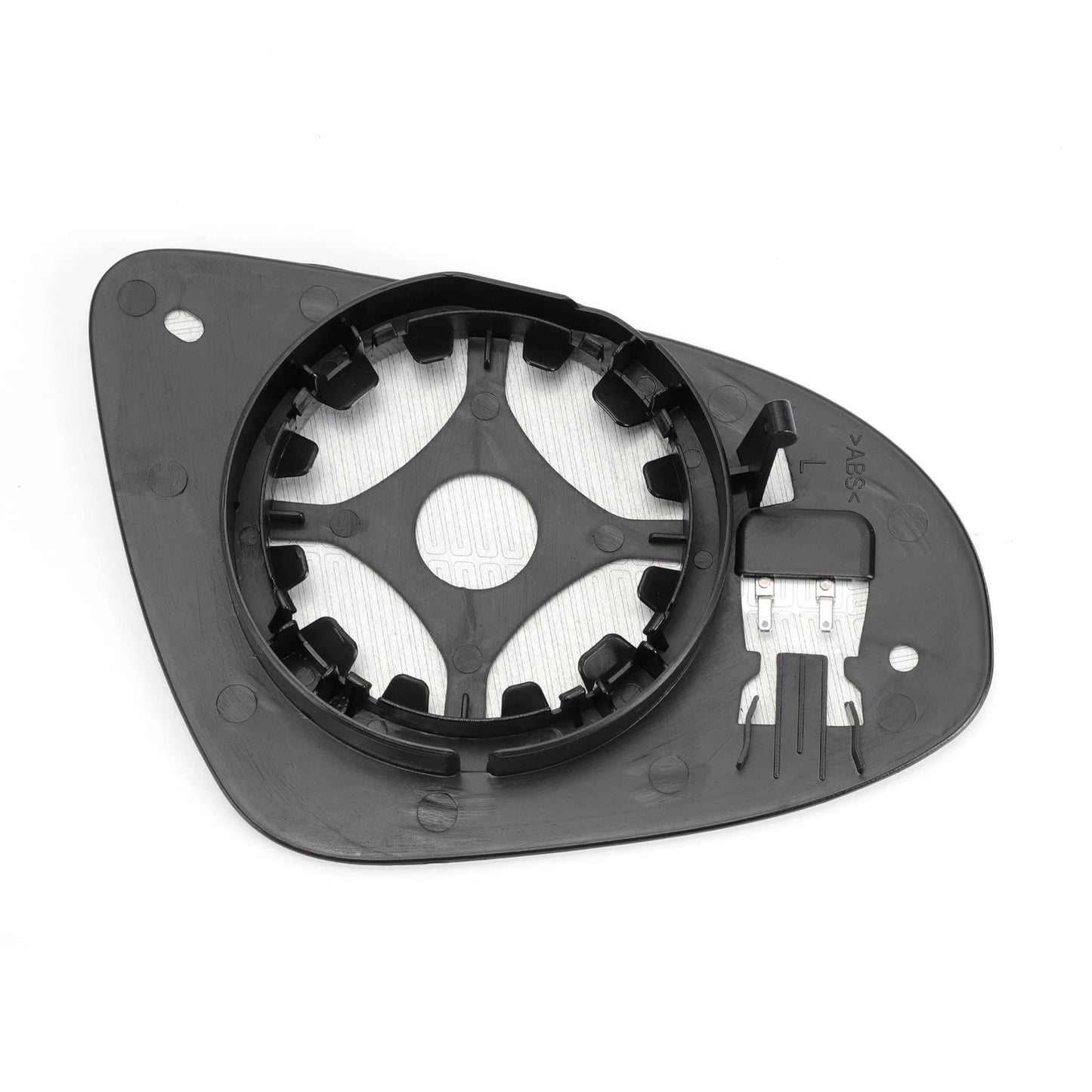 Left Side White Heated Mirror Glass for Peugeot 108, Toyota Aygo (2012-2023)