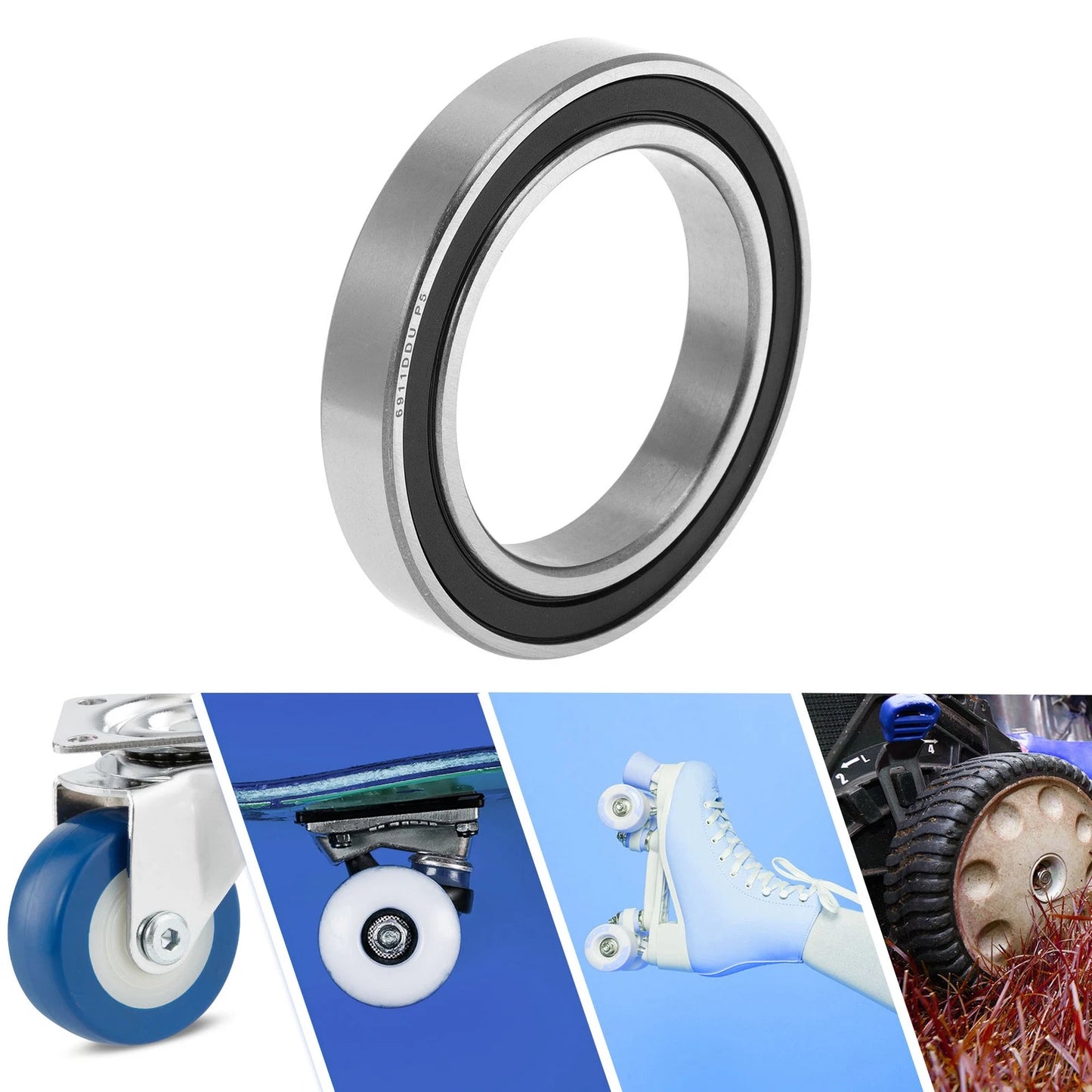 55x80x13mm Deep Groove Ball Bearings P5 for Scooter Skateboard Wheel