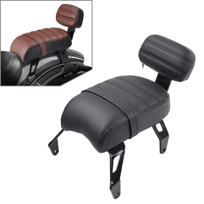Black Rear Passenger Seat Backrest for Indian Scout Bobber (2018-2023)