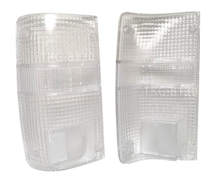 2 x Rear Tail Light Lenses for Toyota Hilux MK3 (1989-1997) Clear