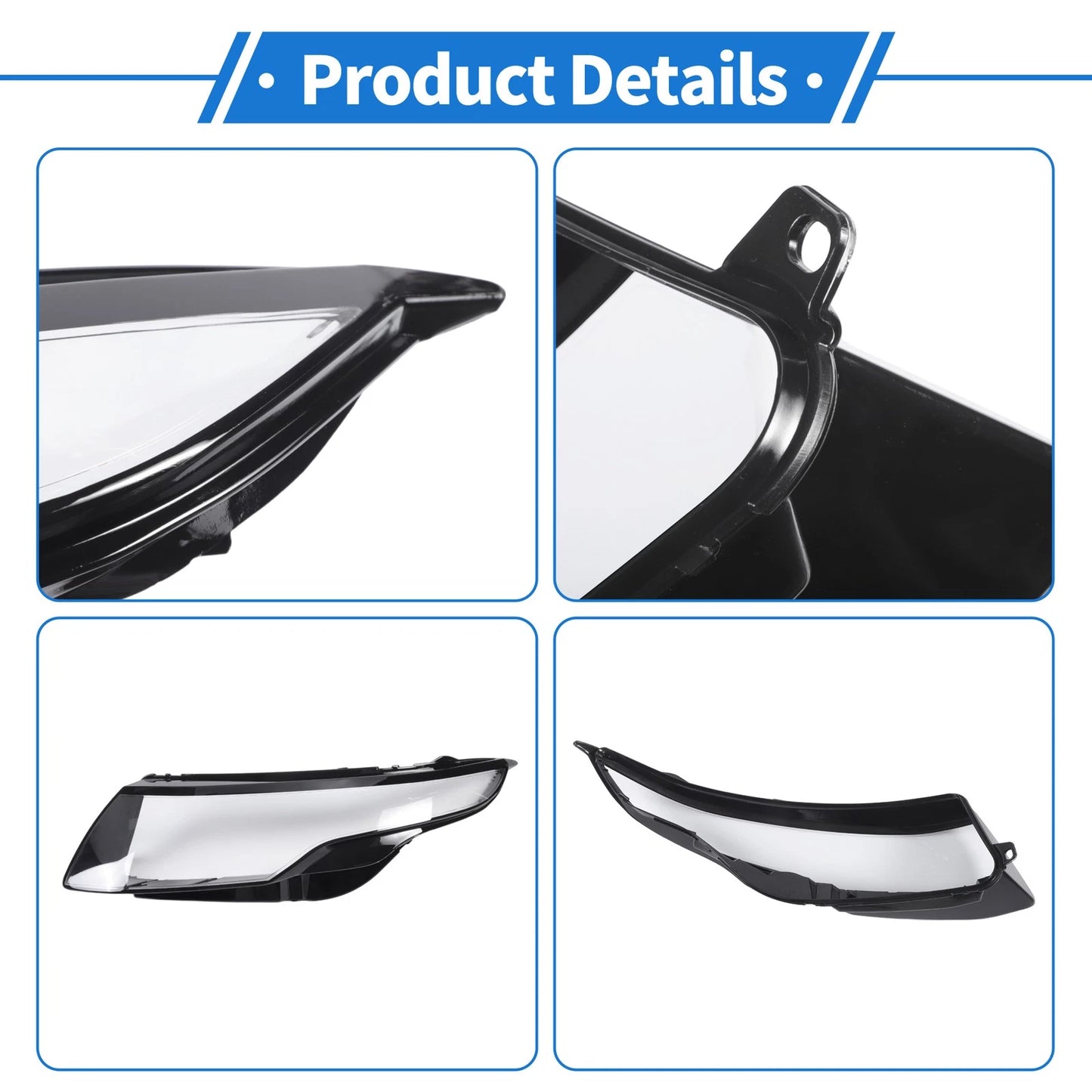 Front Left Headlight Lens Cover for Land Rover Evoque (2011-2019)