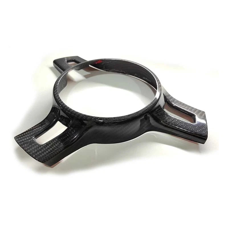 Real Carbon Fiber Steering Wheel Frame Cover Trim for Porsche 911 991.1 2012-16