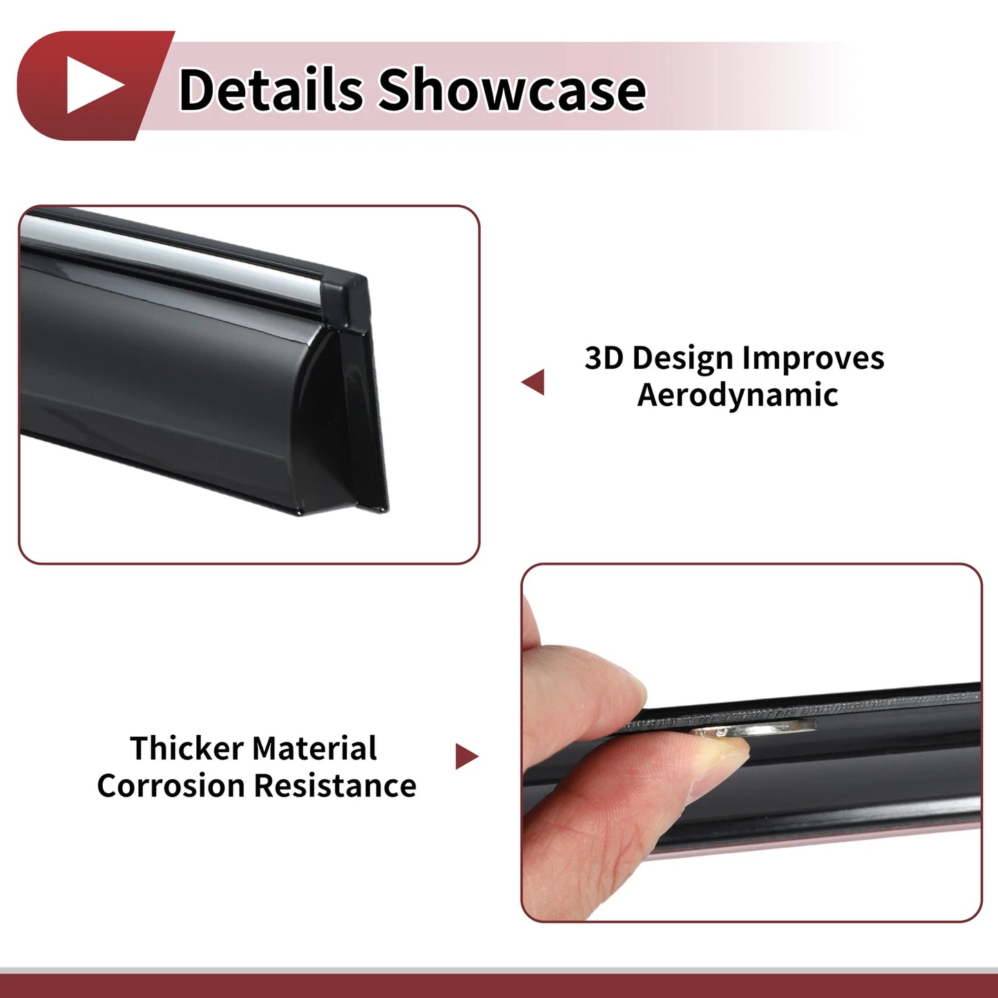 Window Deflectors 1 Set for Honda Fit Hatchback (2007-2008)