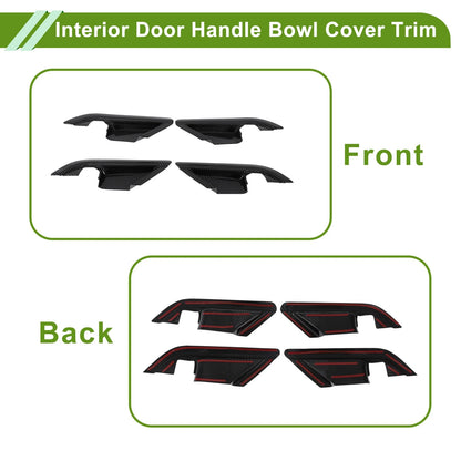 Interior Door Handle Bowl Cover Trim for Toyota Camry (2018-2024) 4 Pcs