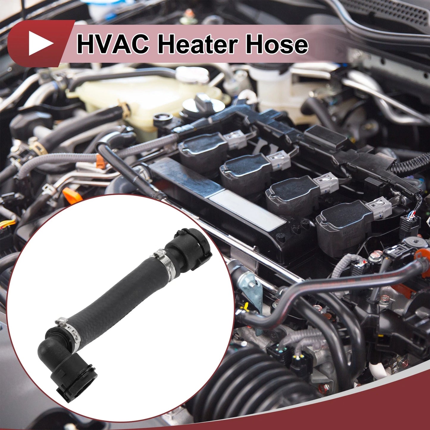 Heater Hose for BMW 230i 320i 330i 340i 430i (2017-2023) - Rubber Black
