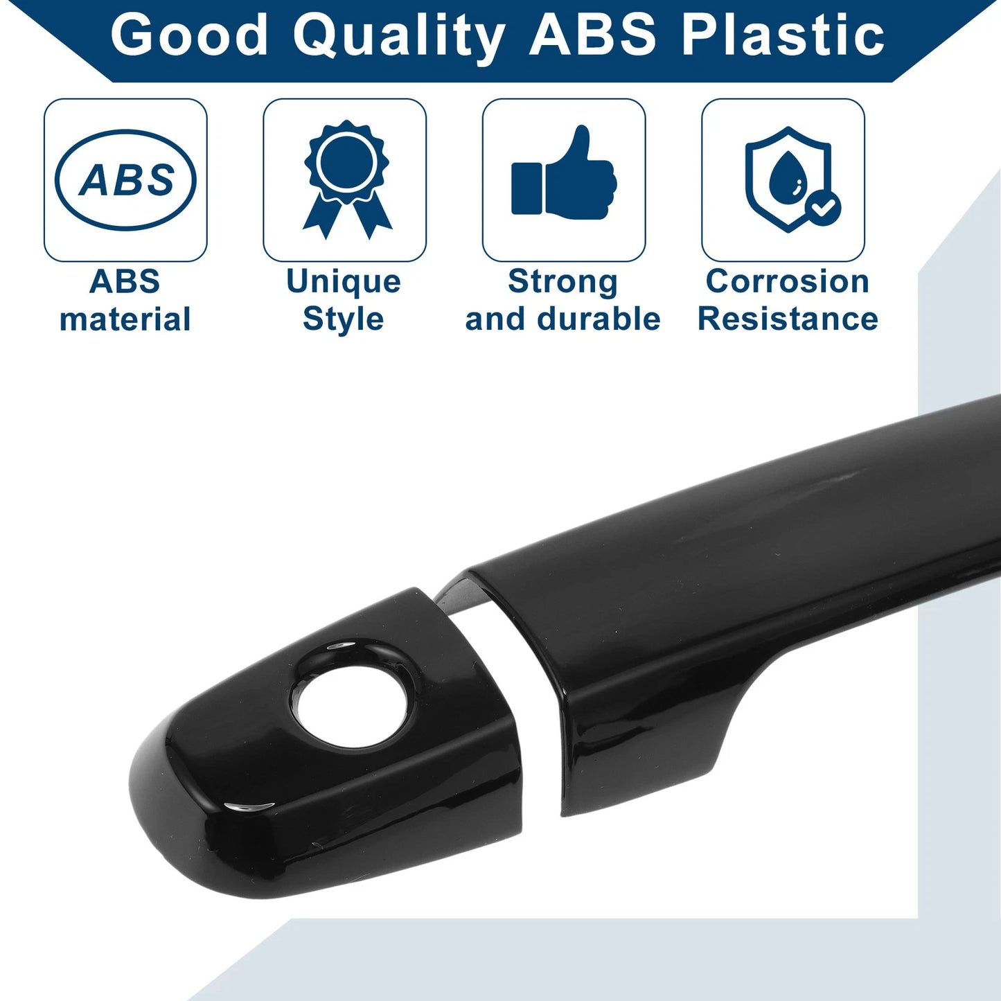 Car Door Handle Cover Trim for Toyota Corolla Sedan (2003-2010) Black