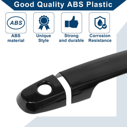 Car Door Handle Cover Trim for Toyota Corolla Sedan (2003-2010) Black