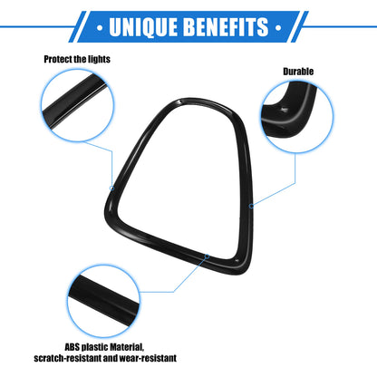 Taillight Trim Rings for Mini Cooper R58 Coupe S Clubman (2008-2015) Black
