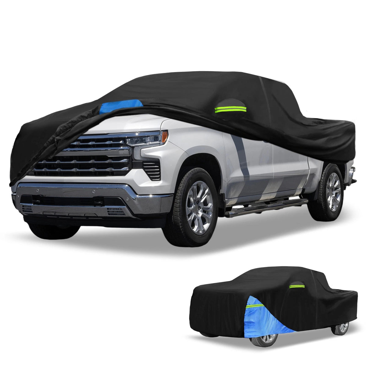 Waterproof Car Cover for Chevrolet Silverado Oxford Cloth Black