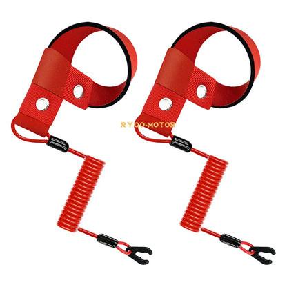 2 x Stop Kill Safety Key Lanyard for Yamaha All Jet Ski WaveRunner WaveVenture