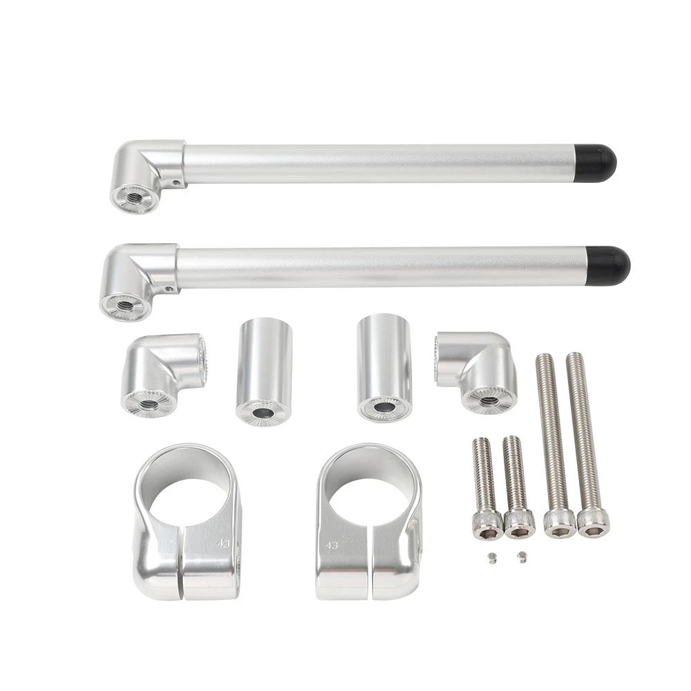 43MM Cafe Racer 7/8" Motorcycle Universal Clip-On Handlebar for Various Models