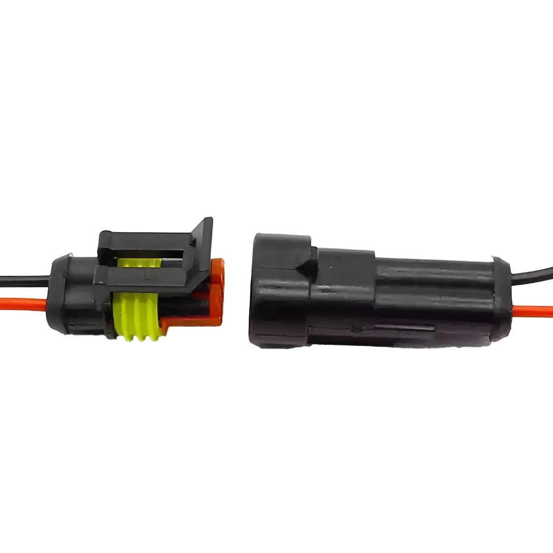 Waterproof Male Female 2 Pin Connector Adapter for Car
