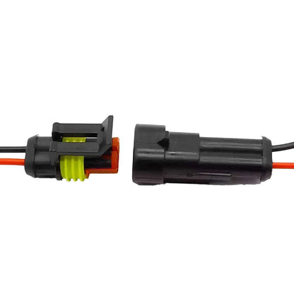Waterproof Male Female 2 Pin Connector Adapter for Car
