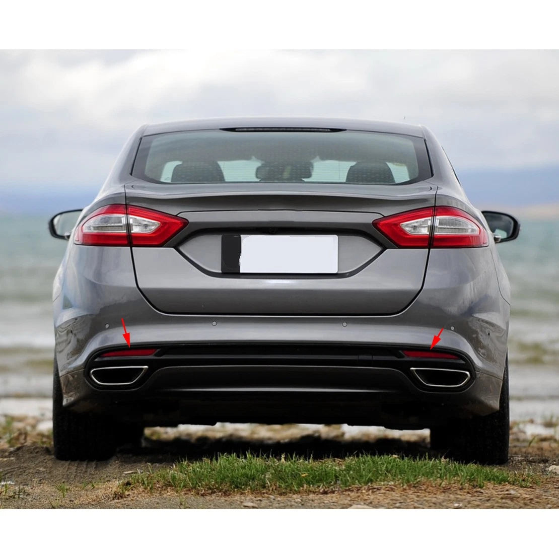 Rear Bumper Reflector Fog Lights  Left & Right for Ford Fusion Mondeo