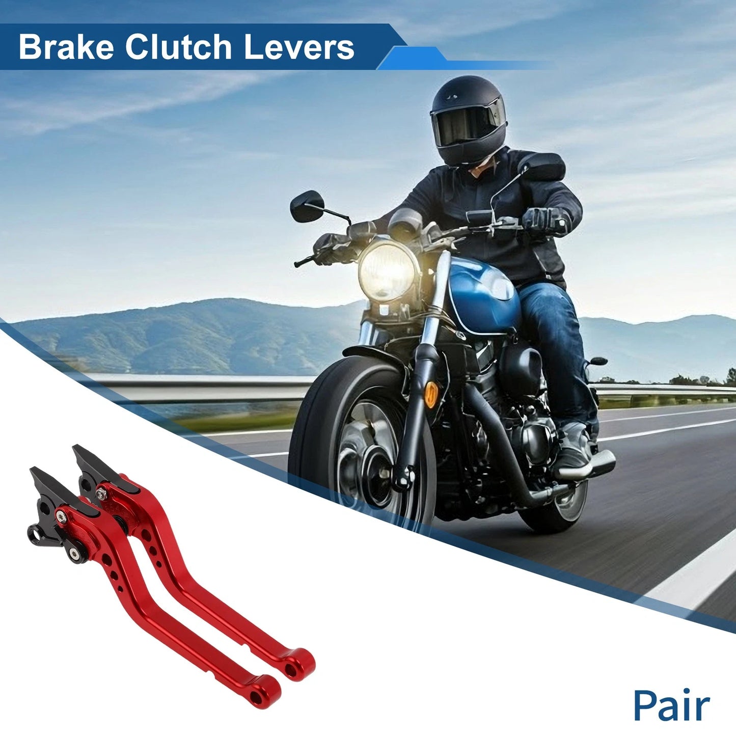 Long Brake Clutch Levers 1 pair for Ducati 996/998/B/S/R (1999–2003)