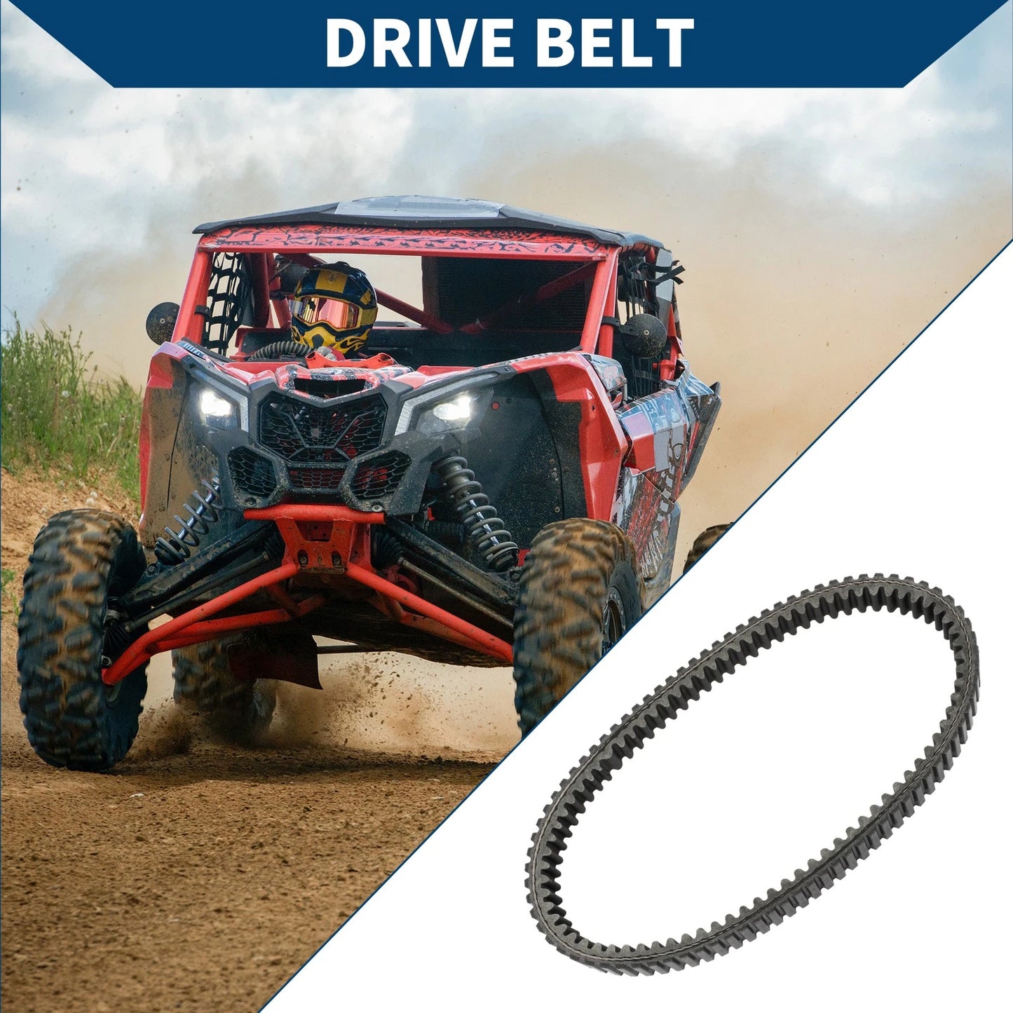 ATV UTV Drive Belt V-Belt for Yamaha Grizzly 350 YFM350 (2007–2014)