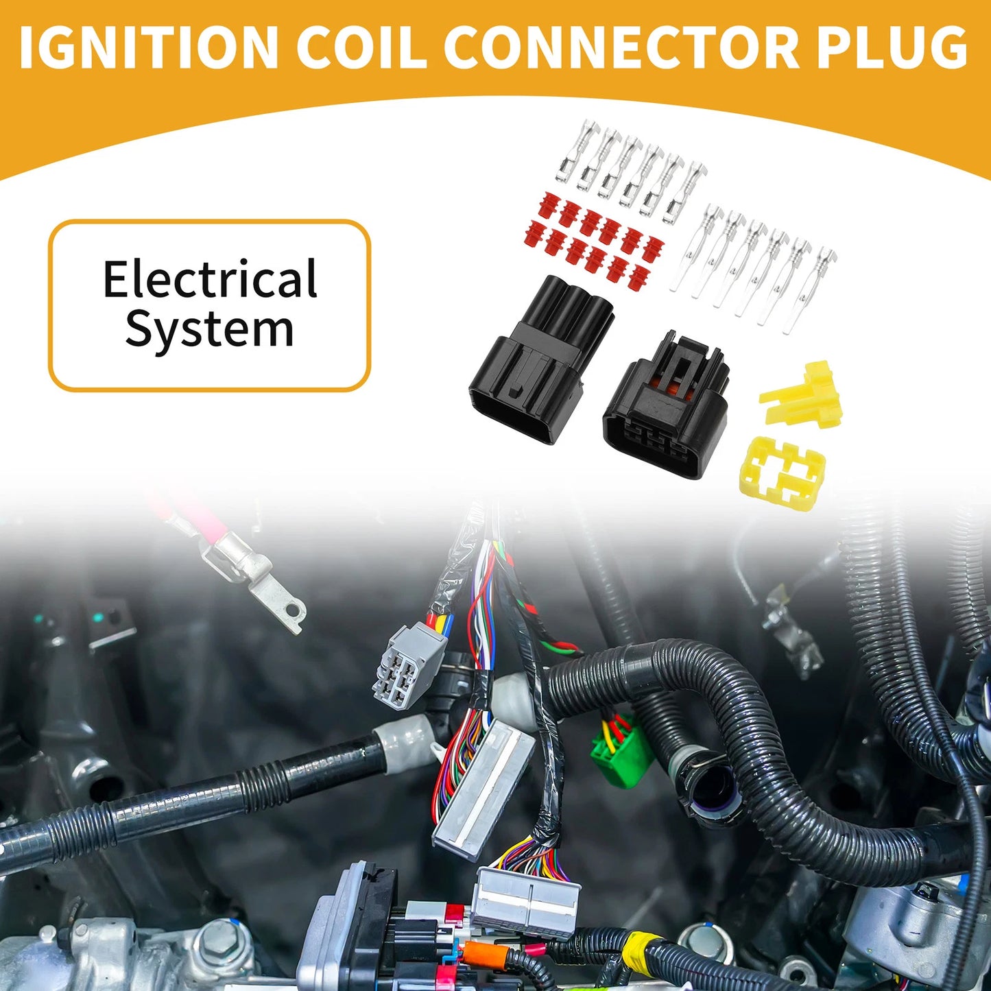 6 Pin Ignition Coil Connector Plug for Ford Mondeo (2000-2007)