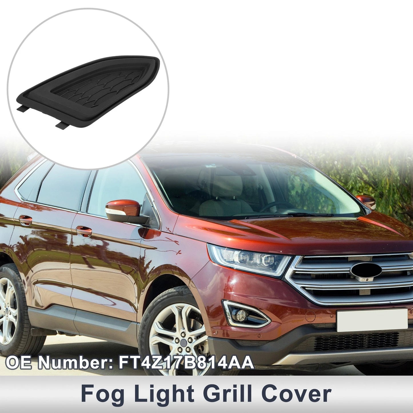 Front Right Fog Light Grill for Ford Edge (2015-2018)