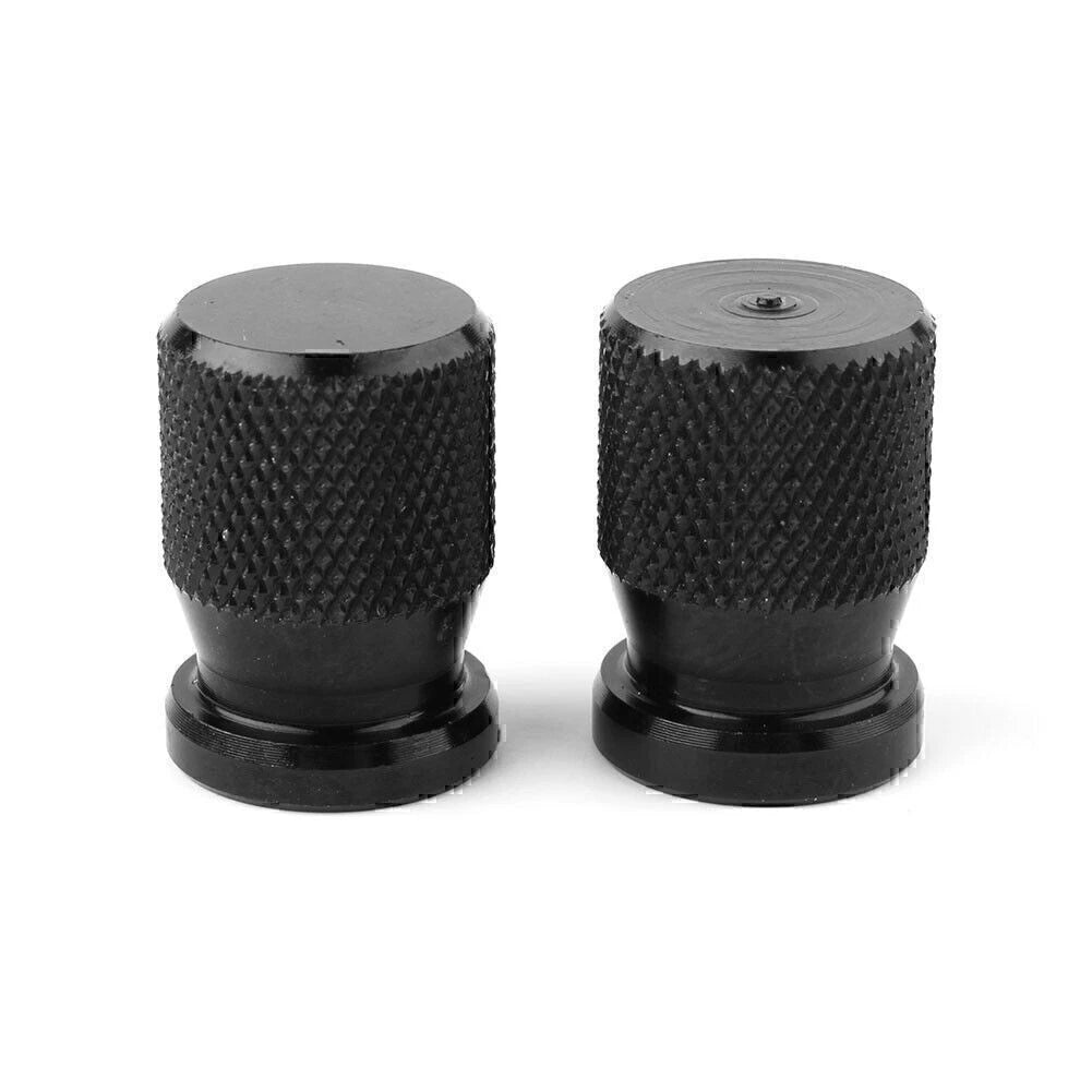 Black Tyre Air Valve Caps for Car Truck Motorcycle Bike (Universal)