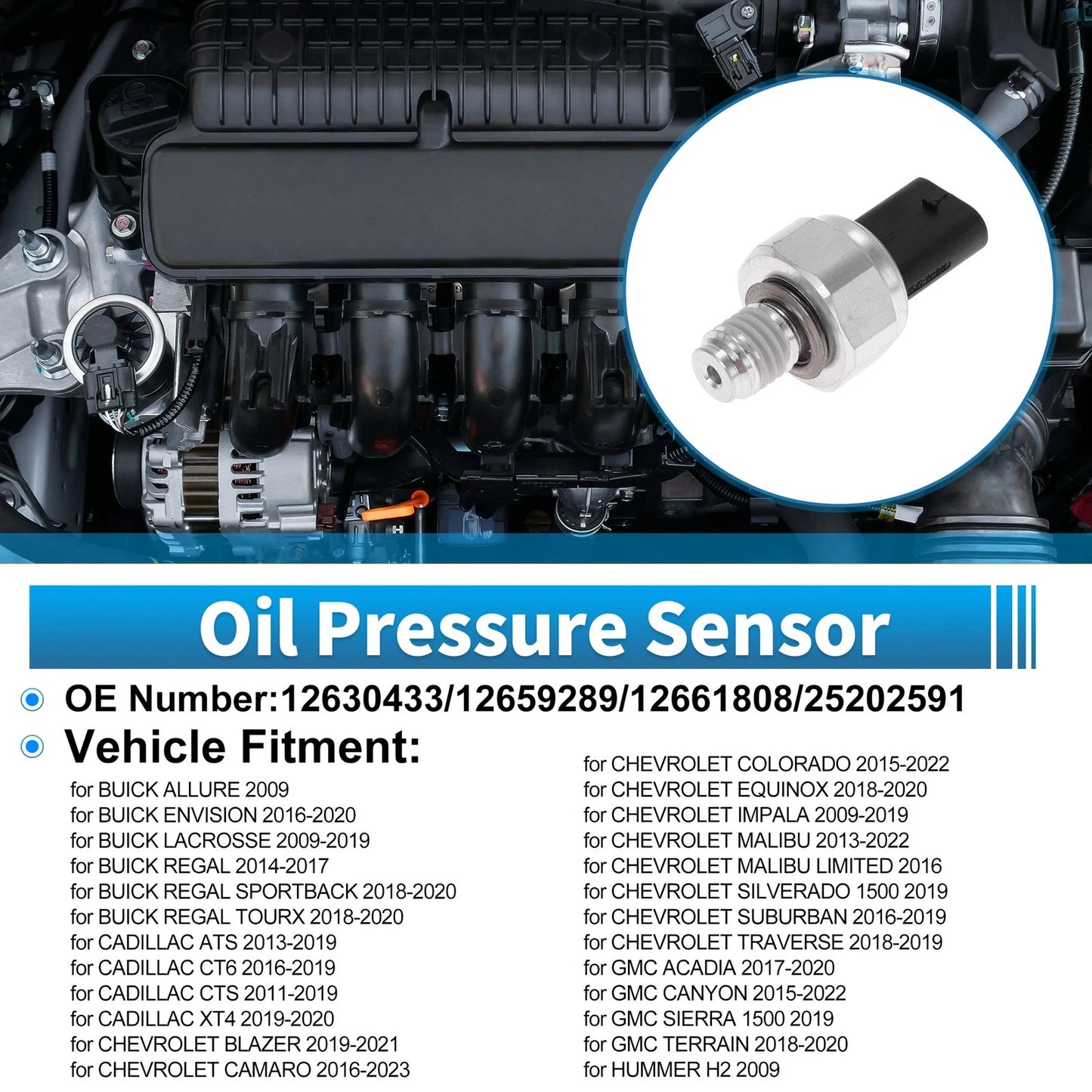 Oil Pressure Sensor for BUICK ALLURE (2009–2009)