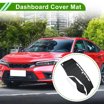 Dashboard Cover Mat for Honda Civic (2012-2015) Black Red