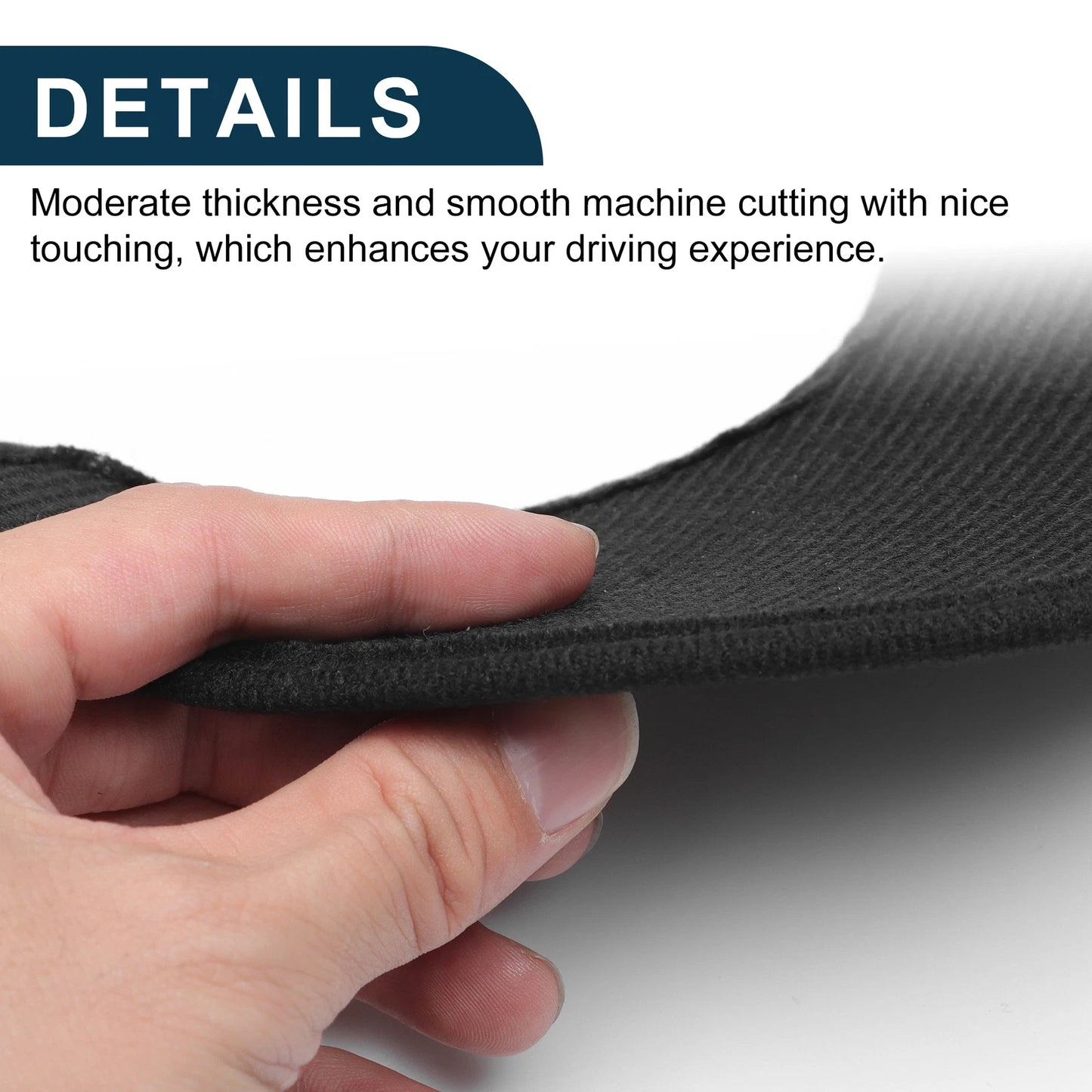 Car Door Leather Anti Kick Pad Sticker for Mercedes-Benz GLA (2015) - Black Set