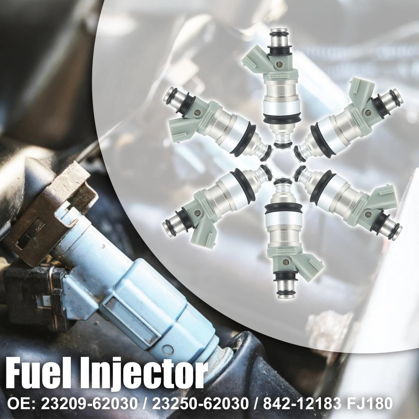 6 Fuel Injector Nozzle for Toyota Tacoma, Lexus ES300 Camry