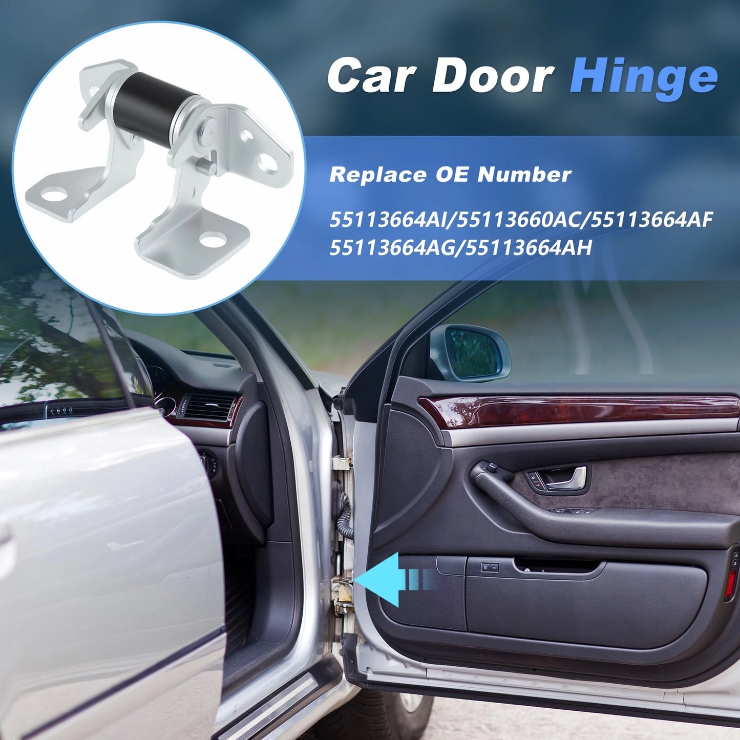 Front Right Lower Door Hinge for Dodge Charger Durango (2013 - 2023)