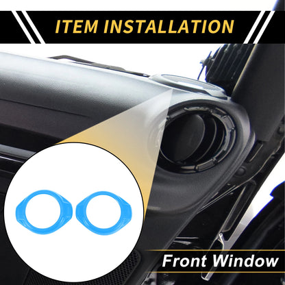 A Pillar Speaker Ring Cover Trim for Jeep Wrangler JK JKU 2 Door (2007-2018)