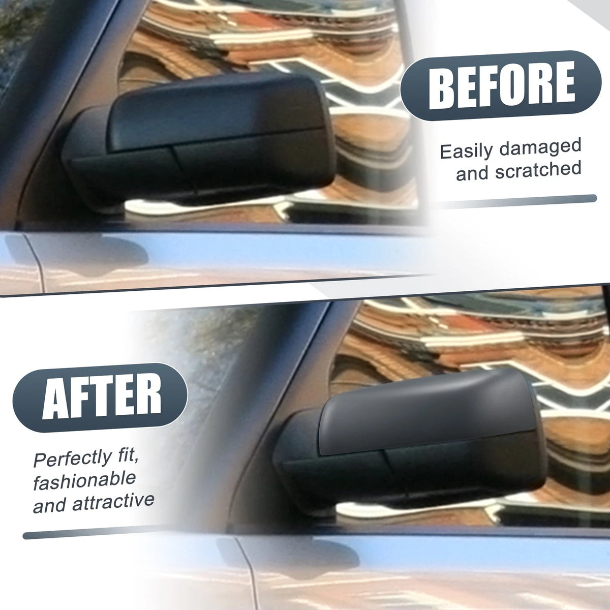 Gray Rearview Mirror Cover Cap for Land Rover Range Rover Sport Discovery