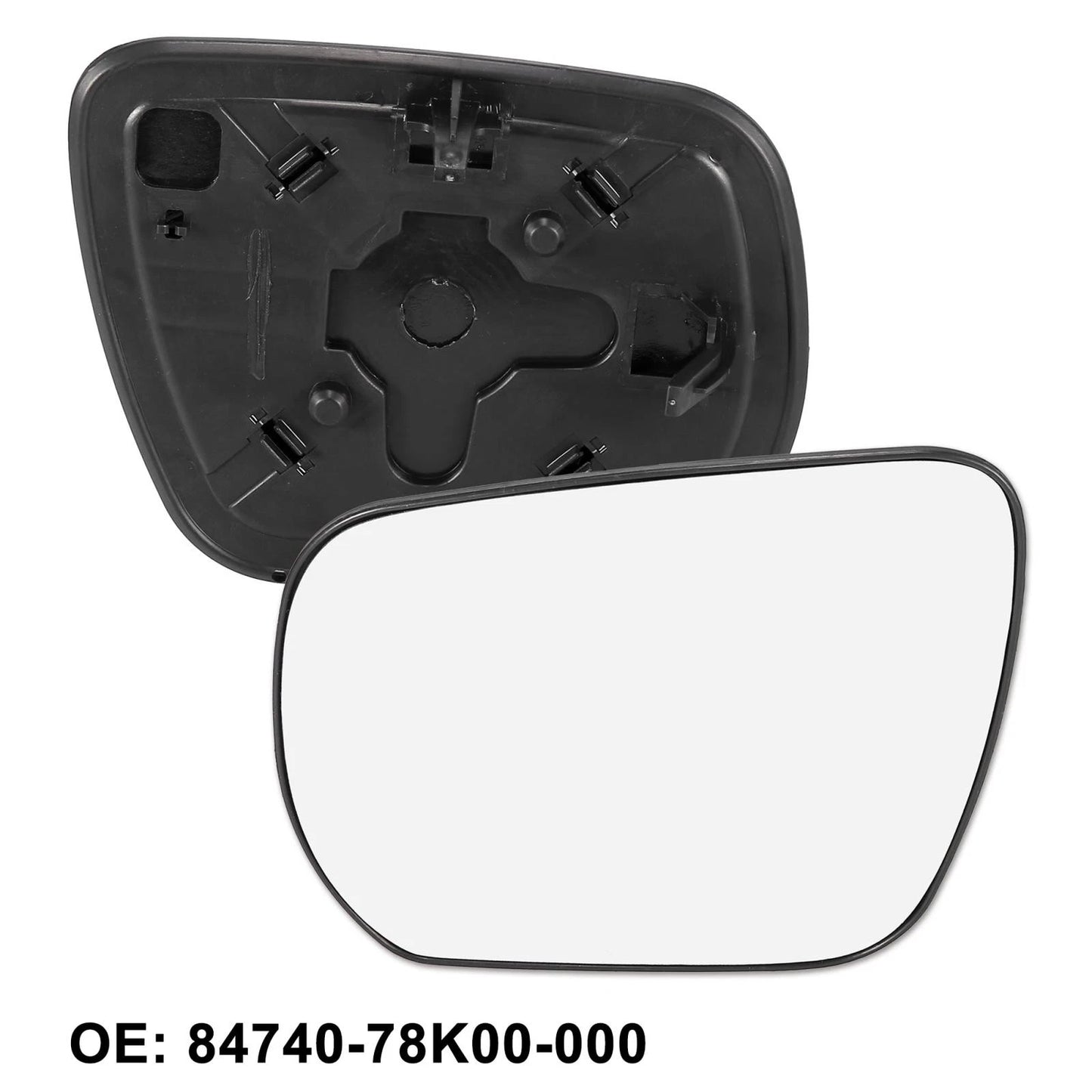 Left Side Mirror Glass w/ Plate for Suzuki (Fits 2004-2009)