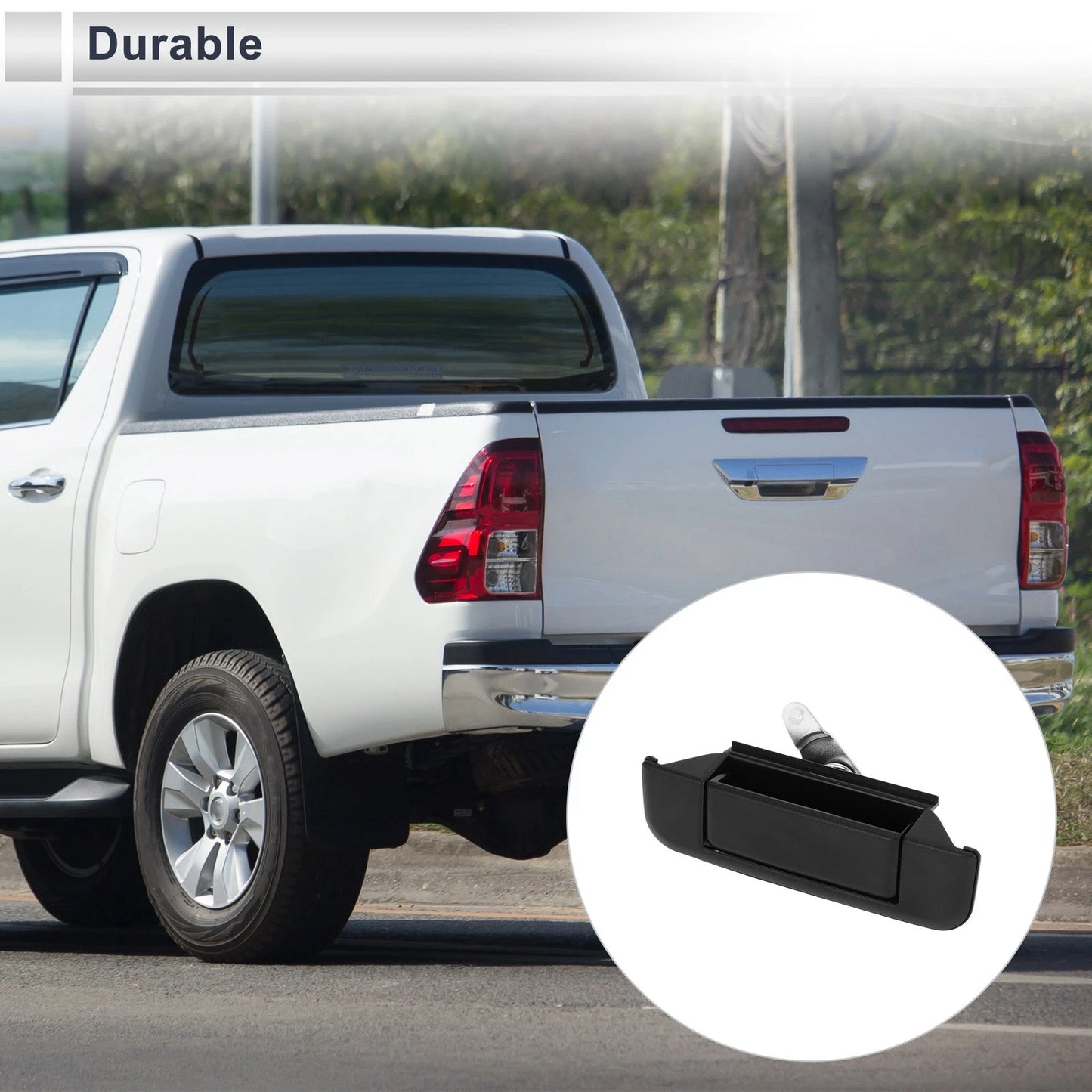 Exterior Door Tailgate Handles for Toyota Pickup (1989-1995) Black