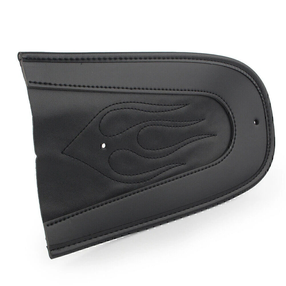 Leather Flame Solo Seat Rear Fender Bib for Harley Sportster XL883 XL1200 (04-15)