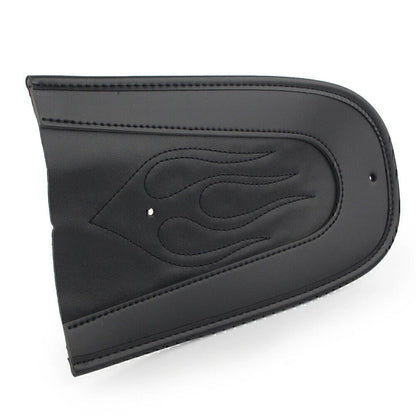 Leather Flame Solo Seat Rear Fender Bib for Harley Sportster XL883 XL1200 (04-15)