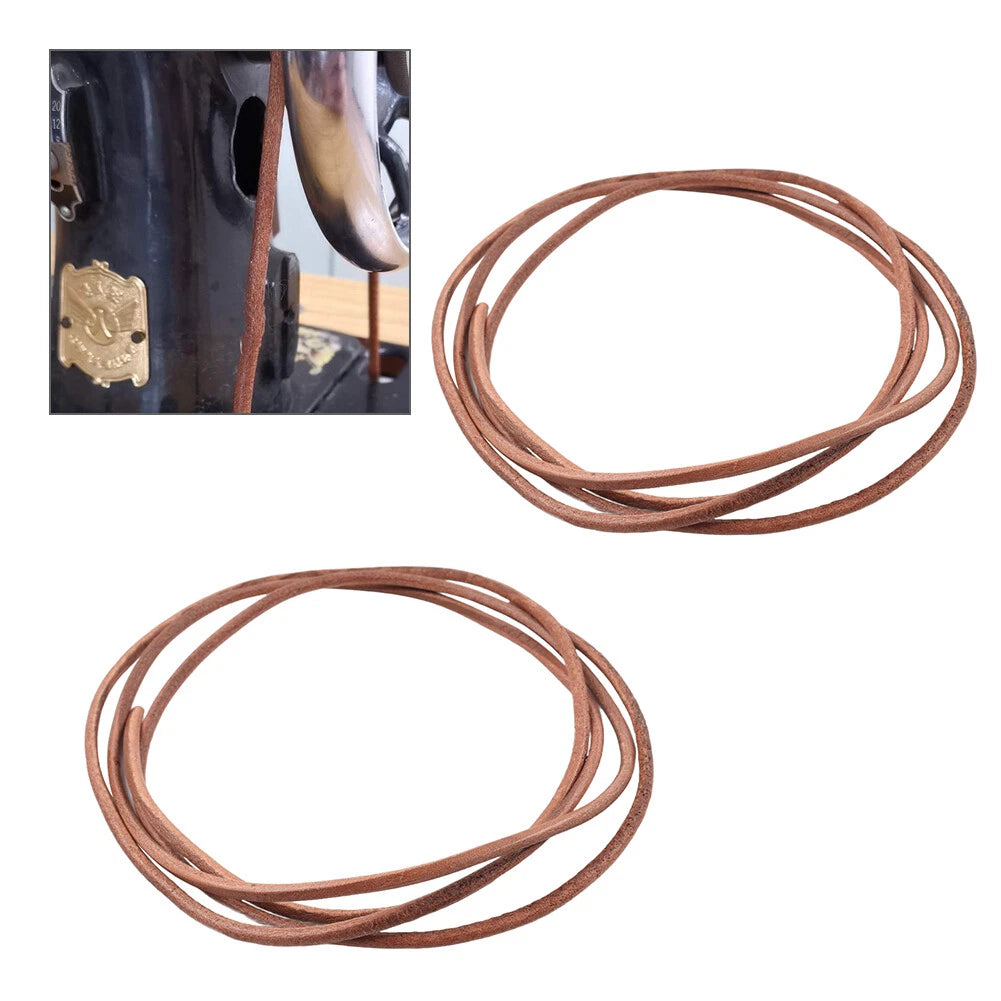 72" Leather Belt for SINGER Treadle Sewing Machine - 3/16" (5mm)