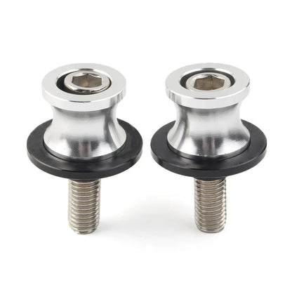 10mm Swingarm Spools for KAWASAKI ZX6R (1998-2011) - Silver Slider Set