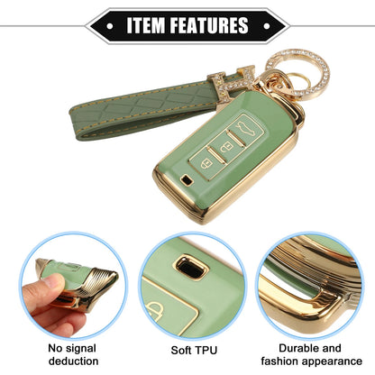 TPU Green Remote Key Fob Cover for Mitsubishi Outlander (2014-2023)