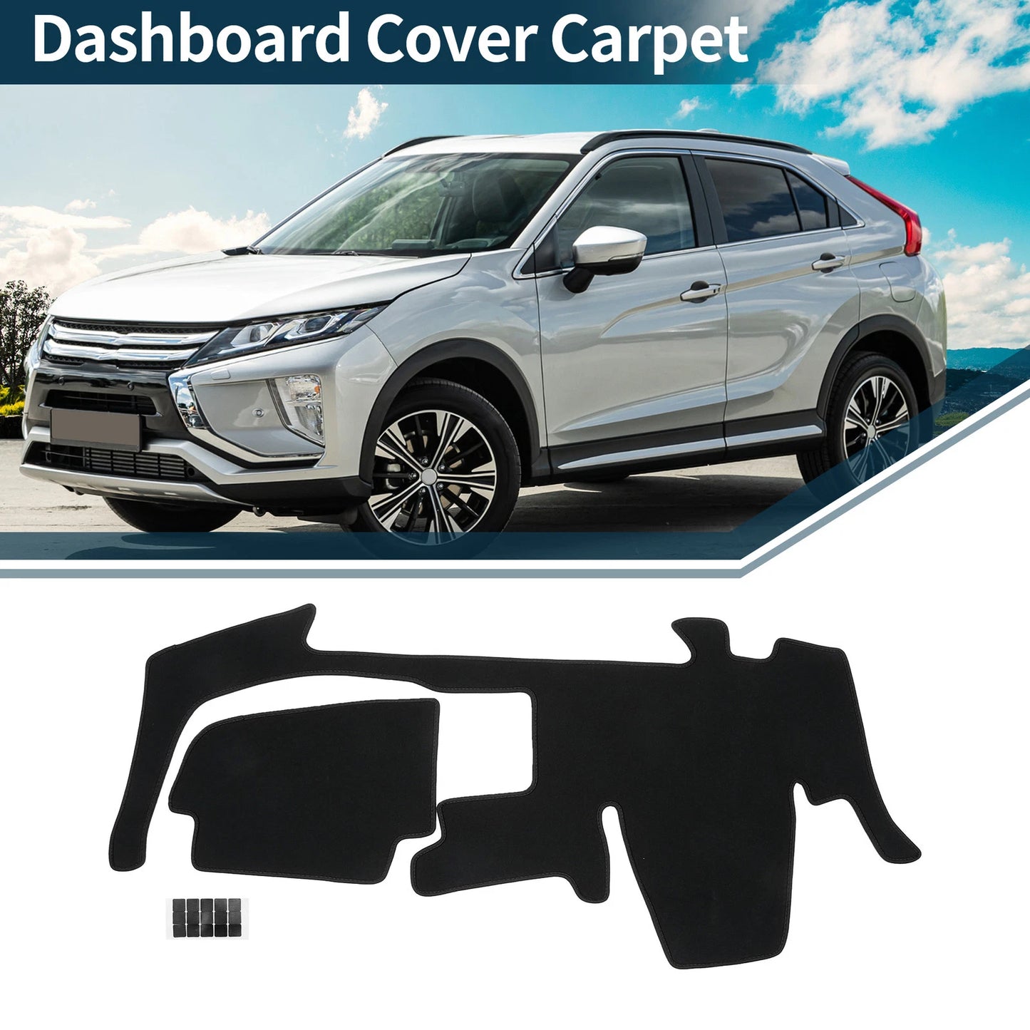 Dashboard Cover Mat for Mitsubishi Mini EK (2020-2024) - Black 1 Set