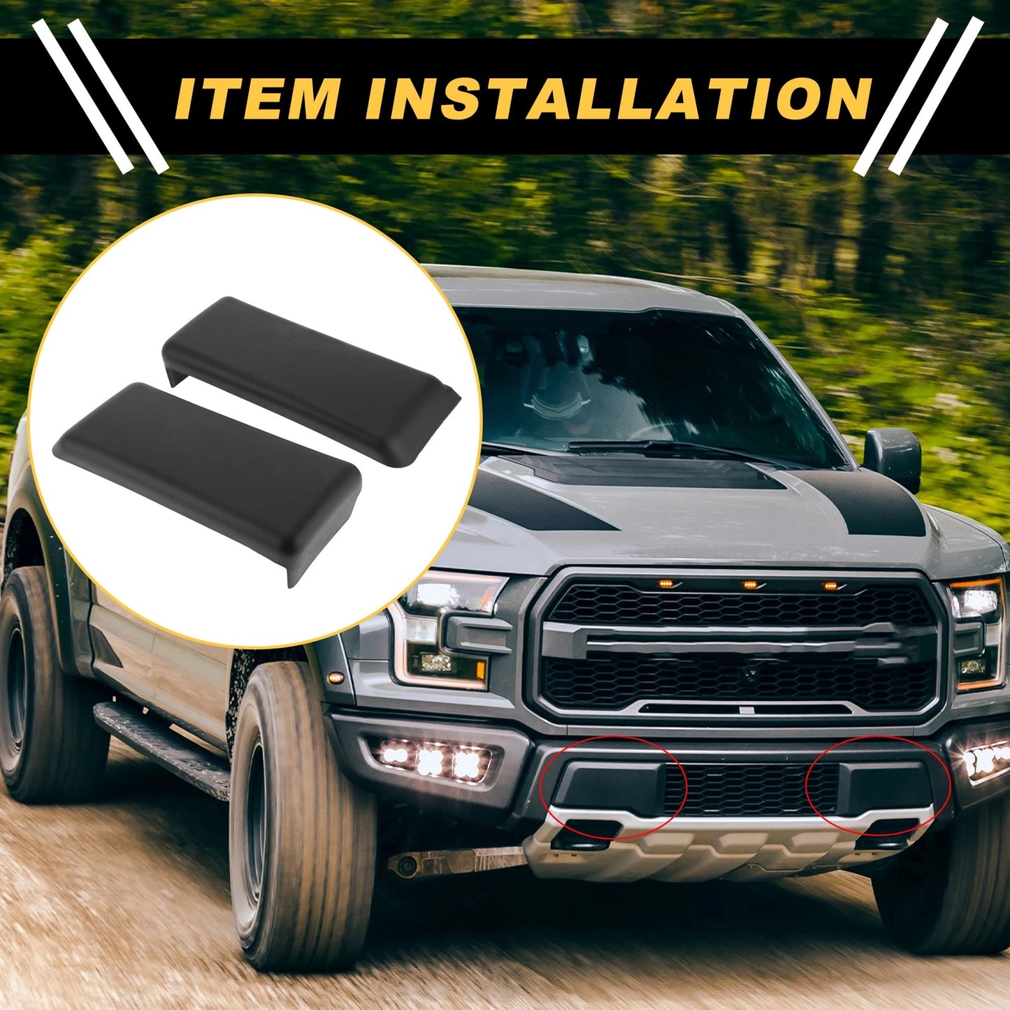 Bumper Guards Insert Pads for Ford F-150 (2009-2014) - 1 Pair