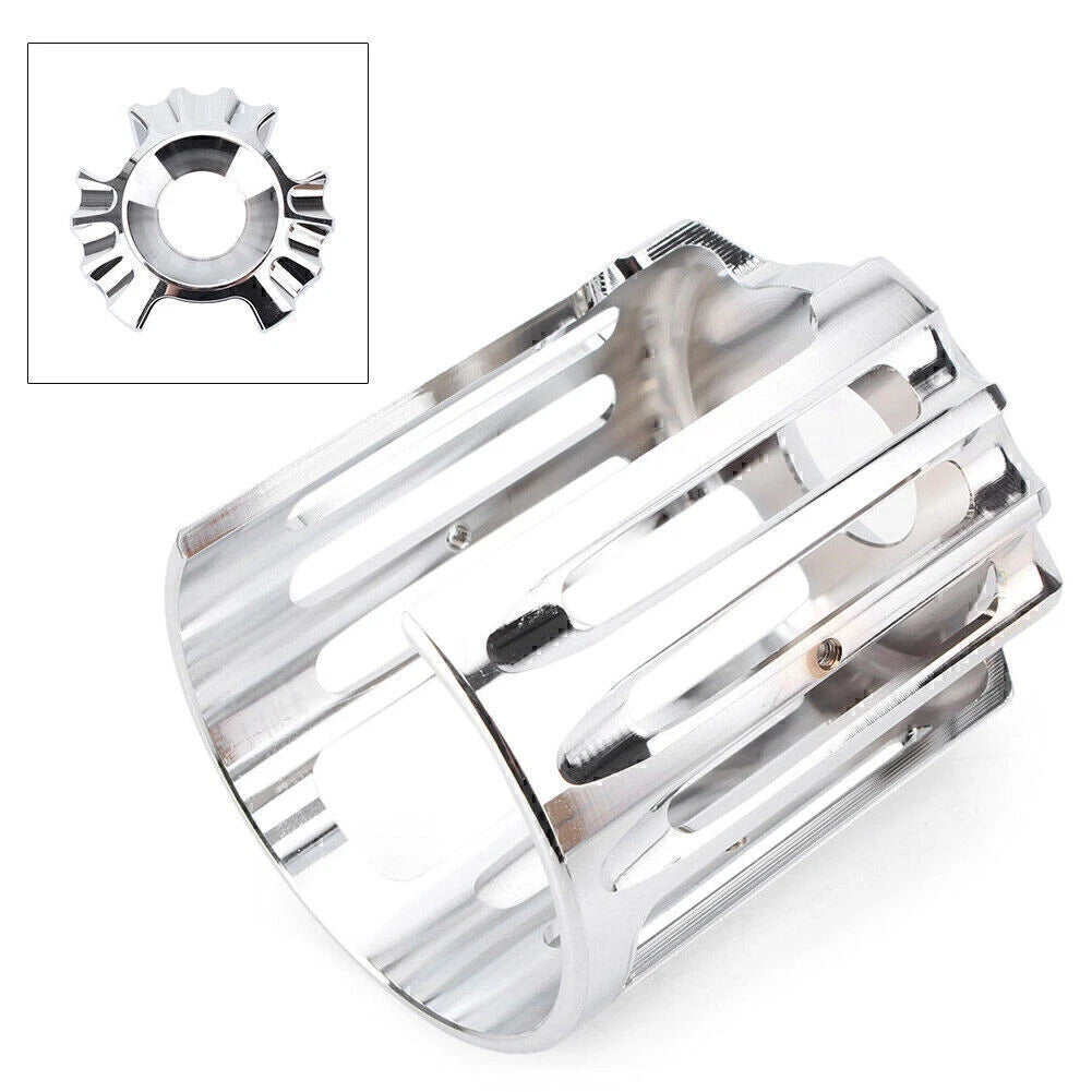 Chrome Edge Oil Filter Cover Trim for Harley Touring Road King Glide (2009-2023)