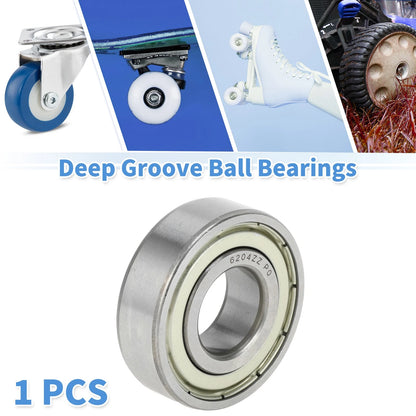 6204ZZ 20x47x14mm Deep Groove Ball Bearings for Scooter Skateboard Wheel